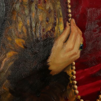 Annibale Scaroni,Gran retrato de una dama,Annibale Scaroni,Annibale Scaroni,Annibale Scaroni
