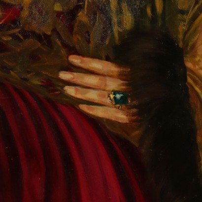 Annibale Scaroni,Gran retrato de una dama,Annibale Scaroni,Annibale Scaroni,Annibale Scaroni