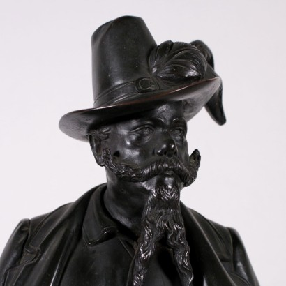 Bronze Sculpture by Antonio Pandiani Italy 19th-20th Century