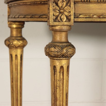 Console Style Néo classical avec Miroir Marbre Italie '900