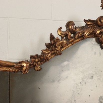 Miroir en Style Bois doré Italie Première moitié '900
