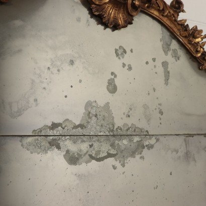 Miroir en Style Bois doré Italie Première moitié '900