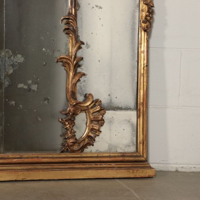 Miroir en Style Bois doré Italie Première moitié '900