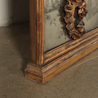 Miroir en Style Bois doré Italie Première moitié '900