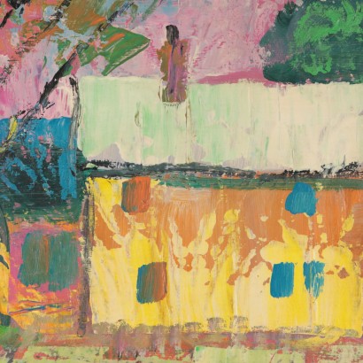 Printemps à St.Romuald de Albert Rousseau Huile sur Panneau '900