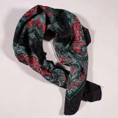 Foulard Vintage En Soie Christian Dior