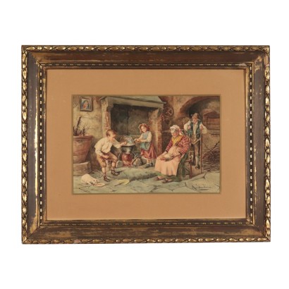 Acquarello di Antelma Santini