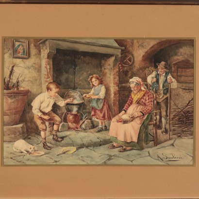 Acquarello di Antelma Santini