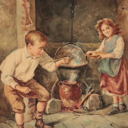 Acquarello di Antelma Santini
