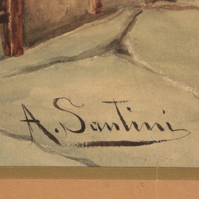 Acquarello di Antelma Santini