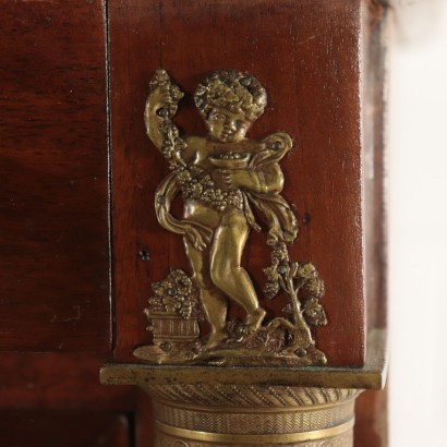 Empire Style Secretaire Walnut Italy 19th Century
