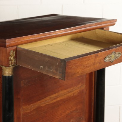Empire Style Secretaire Walnut Italy 19th Century