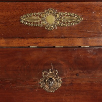 Empire Style Secretaire Walnut Italy 19th Century
