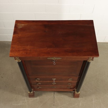 Empire Style Secretaire Walnut Italy 19th Century