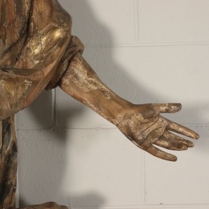 La escultura de la decoración de las Paredes de la Santa del Siglo XVIII