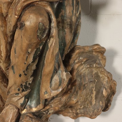 La escultura de la decoración de las Paredes de la Santa del Siglo XVIII