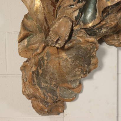 La escultura de la decoración de las Paredes de la Santa del Siglo XVIII