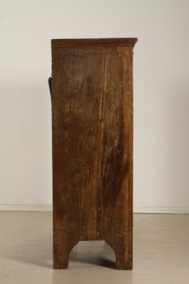 Armario de dos puertas de madera maciza de nogal