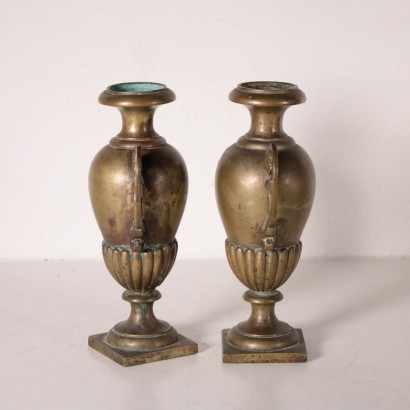 antiquariato, bronzo, antiquariato bronzi, bronzo antico, bronzo antico italiano, bronzo di antiquariato, bronzo neoclassico, bronzo del 800,Coppia di vasi biansati
