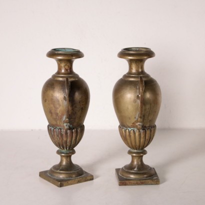 antiquariato, bronzo, antiquariato bronzi, bronzo antico, bronzo antico italiano, bronzo di antiquariato, bronzo neoclassico, bronzo del 800,Coppia di vasi biansati