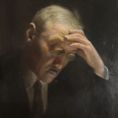 Ritratto maschile di Enzo Moioli