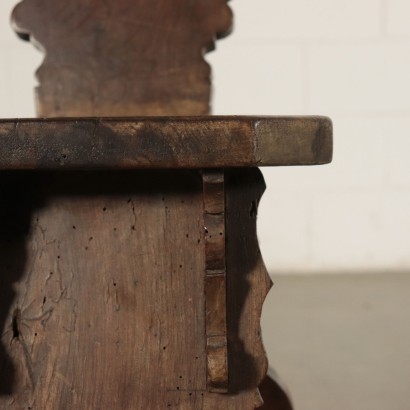 Chair-Stool Walnut Italy 17th Century