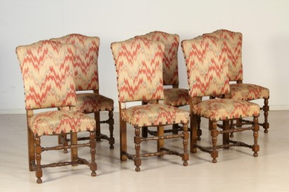 Gruppo 6 Sedie Neorinascimento