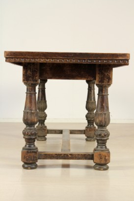 bottega del 900, neorinascimento, tavolo neorinascimento, tavolo 900, tavolo primi 900, tavolo italia, tavolo faggio, tavolo
