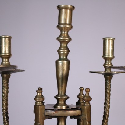 antigüedades, candelabro, candelabros antiguos, candelero antiguo, candelero italiano antiguo, candelero antiguo, candelero neoclásico, candelero del siglo XIX, candelero de 9 brazos