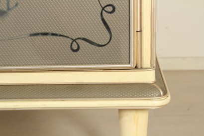 modernariato, mobilio, buffet con specchio anni 40, buffet ann 40, specchio anni 40, buffet produzione italiana, specchio produzione italiana