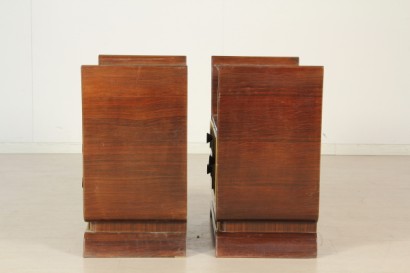 coleccionables, muebles, cabecera años 30 par, par de mesitas, mesitas de noche, mesita de noche mesas de producción italiana de 30 años, mesitas de noche