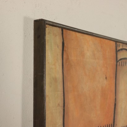 arte, arte italiana, pittura novecento italiana,Re Davide suona l'Arpa
