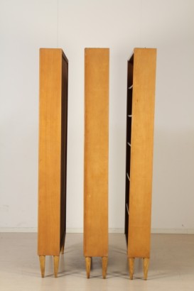 coleccionables, muebles, estanterías, estanterías, grupo de bibliotecas 3 años 40/50, producción italiana librerías