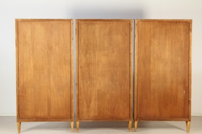 coleccionables, muebles, estanterías, estanterías, grupo de bibliotecas 3 años 40/50, producción italiana librerías