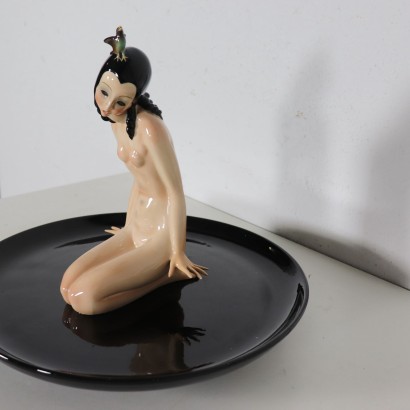 Piatto Lenci con figura femminile