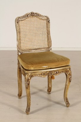 bottega del 900, barocchetto, sei sedie barocchetto, sedie barocchetto, sedie meta 900, sedie 900, sedie italia, sedie legno laccato, sedie laccate, sedie