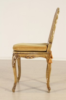 bottega del 900, barocchetto, sei sedie barocchetto, sedie barocchetto, sedie meta 900, sedie 900, sedie italia, sedie legno laccato, sedie laccate, sedie