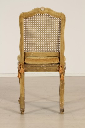 bottega del 900, barocchetto, sei sedie barocchetto, sedie barocchetto, sedie meta 900, sedie 900, sedie italia, sedie legno laccato, sedie laccate, sedie