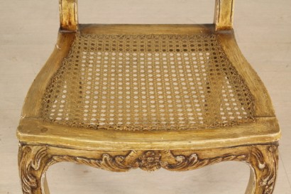 bottega del 900, barocchetto, sei sedie barocchetto, sedie barocchetto, sedie meta 900, sedie 900, sedie italia, sedie legno laccato, sedie laccate, sedie