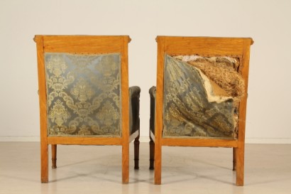 bottega del 900, liberty, bergere liberty, bergere 900, bergere mogano biondo, bergere mogano, bergere del 900, bergere, poltrone, coppia di poltrone