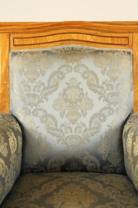 bottega del 900, liberty, bergere liberty, bergere 900, bergere mogano biondo, bergere mogano, bergere del 900, bergere, poltrone, coppia di poltrone