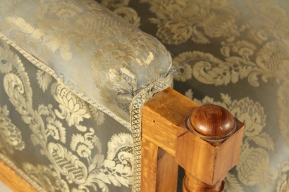 bottega del 900, liberty, bergere liberty, bergere 900, bergere mogano biondo, bergere mogano, bergere del 900, bergere, poltrone, coppia di poltrone