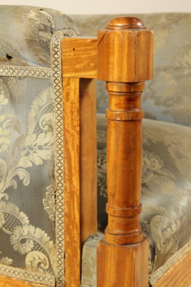 bottega del 900, liberty, bergere liberty, bergere 900, bergere mogano biondo, bergere mogano, bergere del 900, bergere, poltrone, coppia di poltrone