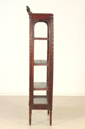 bottega del 900, liberty, vetrina liberty, vetrina 900, vetrina inizi 900, vetrina legno laccato, vetrina italia, vetrina