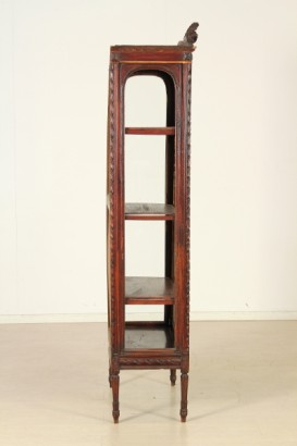 bottega del 900, liberty, vetrina liberty, vetrina 900, vetrina inizi 900, vetrina legno laccato, vetrina italia, vetrina