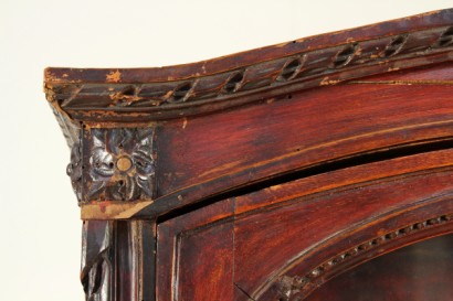 bottega del 900, liberty, vetrina liberty, vetrina 900, vetrina inizi 900, vetrina legno laccato, vetrina italia, vetrina