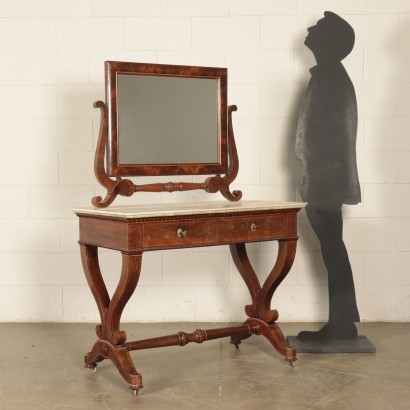 Console Restauration Charles X Acajou Italie '800