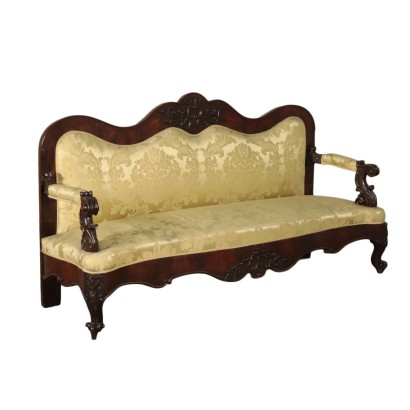 Luois Philippe Sofa, Walnut, Italy 19th Century