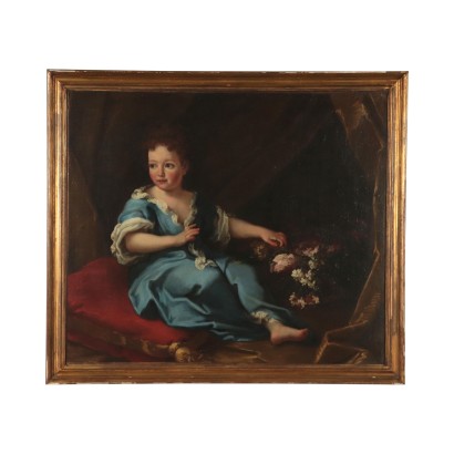 Ritratto di bambina con fiori