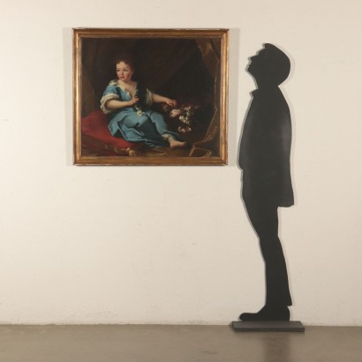 Ritratto di bambina con fiori